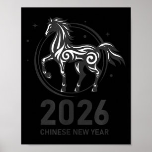 Póster Diviértete Año Nuevo - Feliz Año Nuevo Chino 2026 