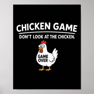 Póster Diviértete con el Juego de la Gallina Linda No Mir
