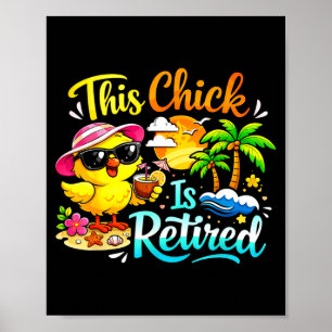 Póster Diviértete en la celebración de jubilación esta ch