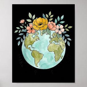 Póster Diviértete haciendo que el día de la tierra sea to