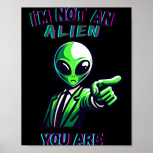 Póster Diviértete Halloween No Soy Un Extranjero, Tú Lo E