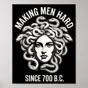 Póster Diviértete Medusa Diciendo Haciendo Hombres Duros