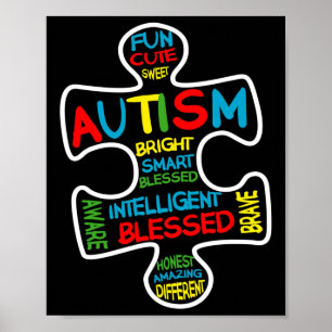 Póster Diviértete Mes de Concientización sobre el Autismo