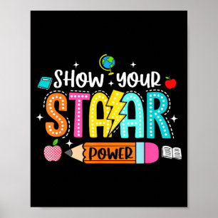 Póster Diviértete mostrando tu poder Staar profesor exame