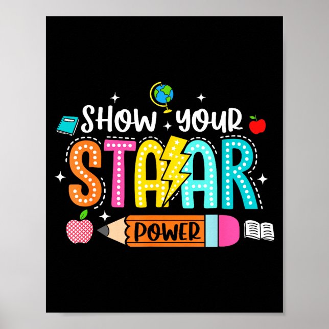 Póster Diviértete mostrando tu poder Staar profesor exame (Frente)