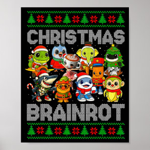 Póster Diviértete Navidad Italiano Cerebro Podrido Italia