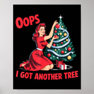 Póster Diviértete Navidad Vintage Ups Me Conseguí Otro Ár