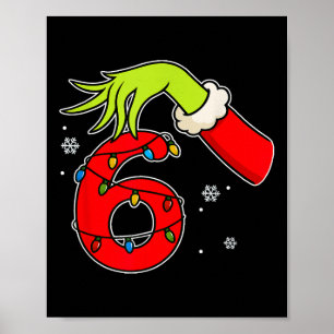 Póster Diviértete Número 6 Navidad 67 Seis Siete Meme Xma