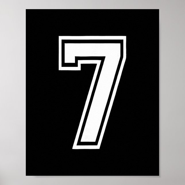 Póster Diviértete Número 7 67 Meme Disfraz Grupo Coincide (Frente)