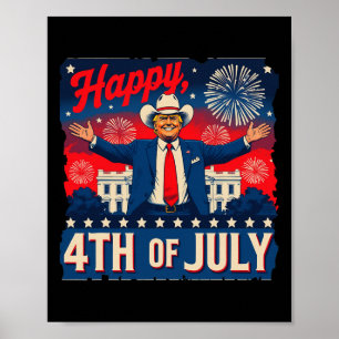 Póster Diviértete Trump Feliz 4 de Julio