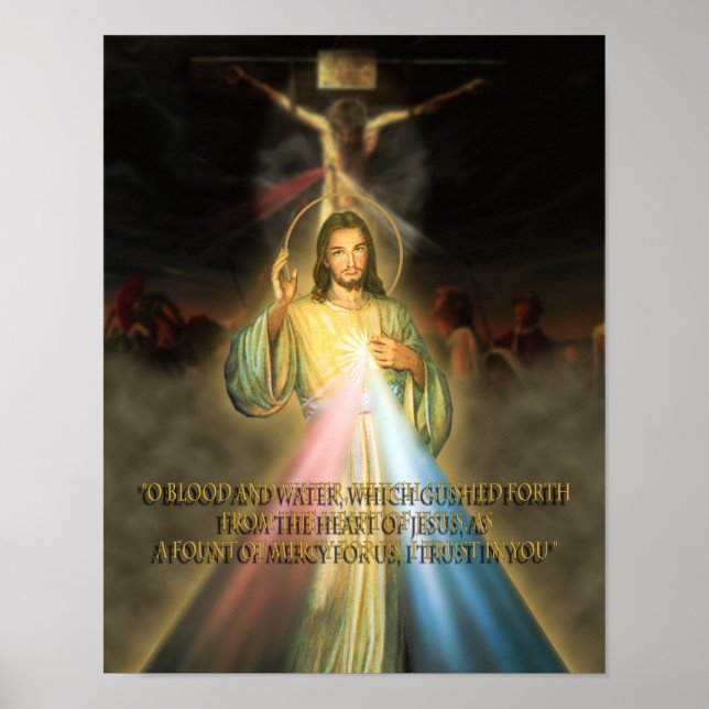 Póster Divina Oración de Misericordia (Frente)