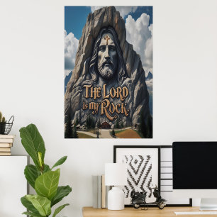 Póster Divina presencia entre las montañas