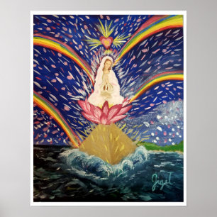 Póster Divine Feminine Rising, poster de papel mate