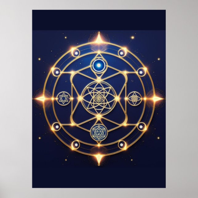 Póster Divine Radiance – 5: Illuminated Universal Energy (Frente)