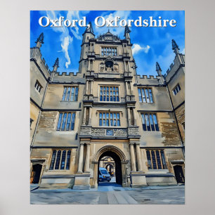 Póster Divinity in Stone - Biblioteca Bodleian, Oxford