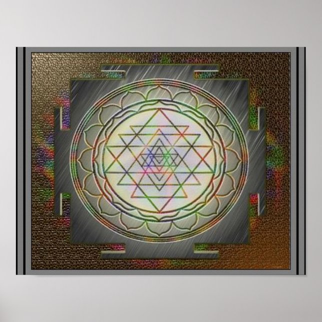 Póster Divino Sri Yantra9 Poster (Frente)