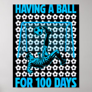 Póster Divirtiéndose Para 100 Días De La Escuela Amantes 