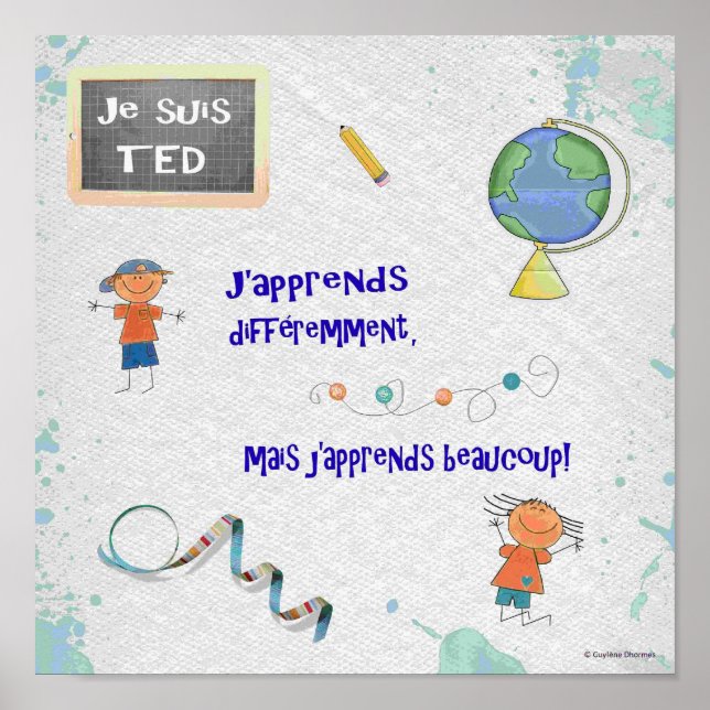 Póster División de TED j'aprends (Frente)
