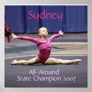 Póster Divisiones de gimnasia