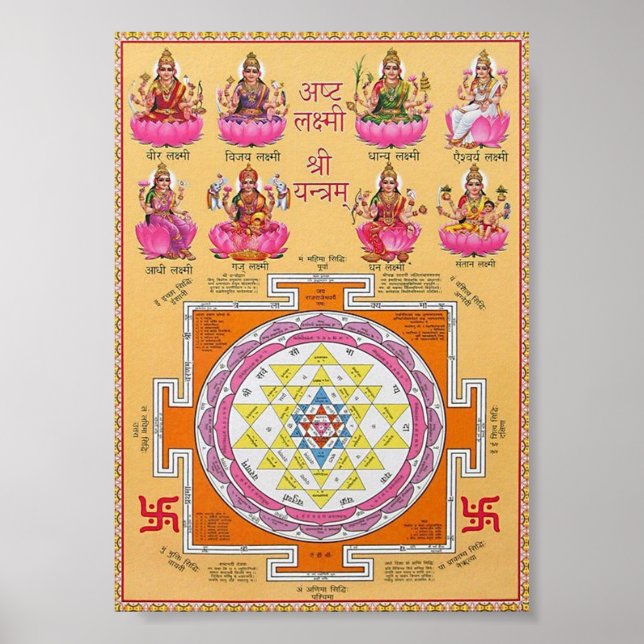Póster diwali pooja (Frente)