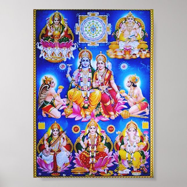Póster diwali pooja (Frente)