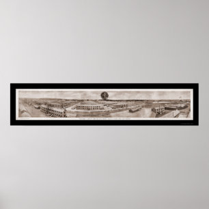 Póster DIX del campo, foto 1918 del ejército de NJ