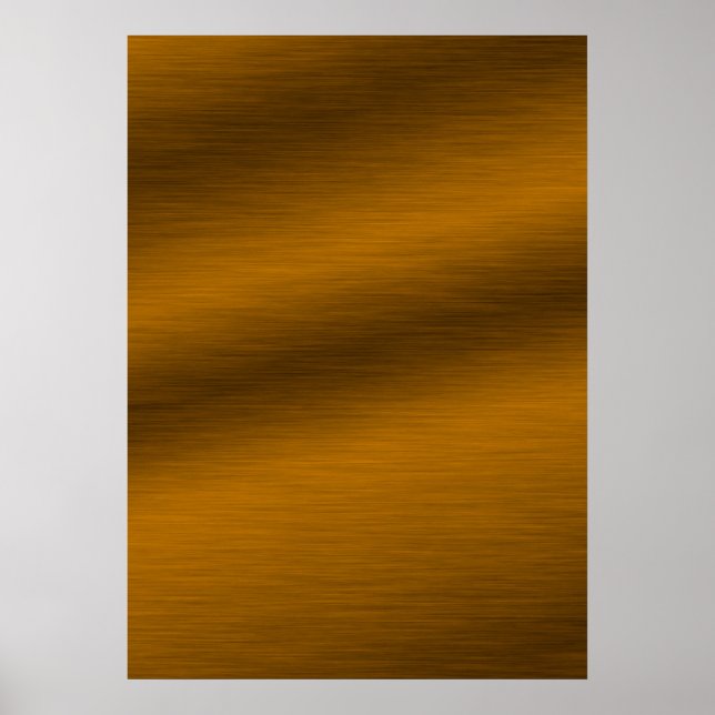 POSTER DIY con arte de fondo de cobre cepillado (Frente)