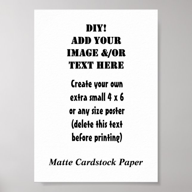 Póster DIY Crea tu propio papel de 5 x 7 mate A2 (Frente)