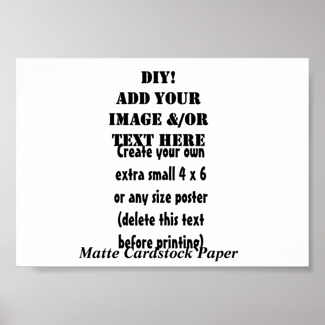 Póster DIY Crea tu propio papel de 7 x 5 mate A4 (Frente)