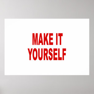 Póster DIY crean su propio poster