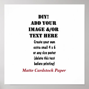 Póster DIY Cree su propio libro de papel de 12 x 12 mate 