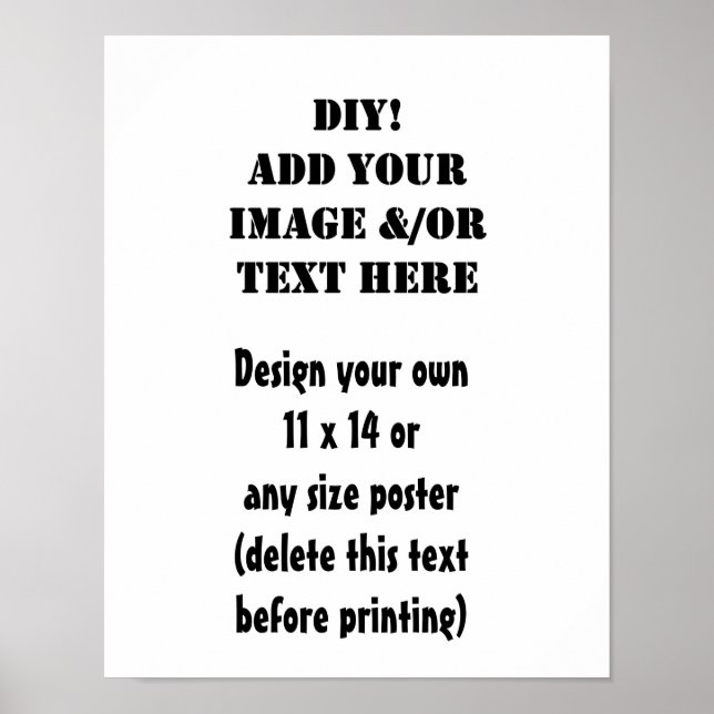 Póster DIY Design Your Own Poster (Frente)
