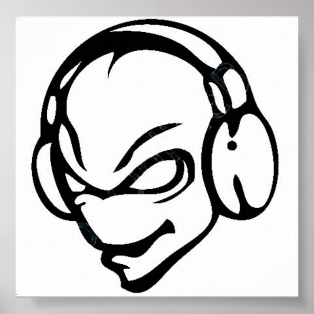 Póster dj alienígena (Frente)