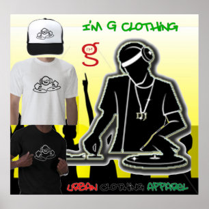Póster DJ Disk Jockey Poster de I'm G Clothing