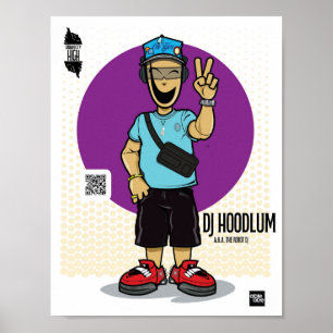 Póster DJ HOODLUM de Urban City High a.k.a. El Robot Dj
