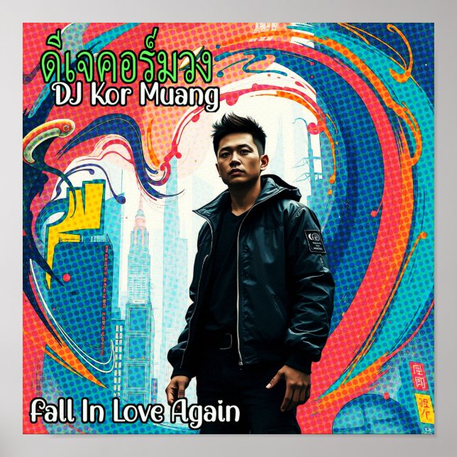 Póster DJ Kor Muang - Enamorarse De Nuevo (Frente)