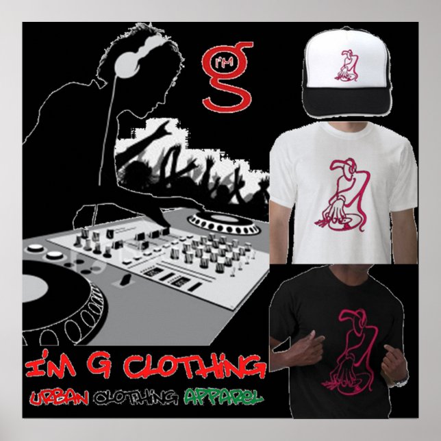 Póster DJ Poster de I'm G Clothing (Frente)