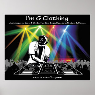 Póster DJ Poster de I'm G Clothing