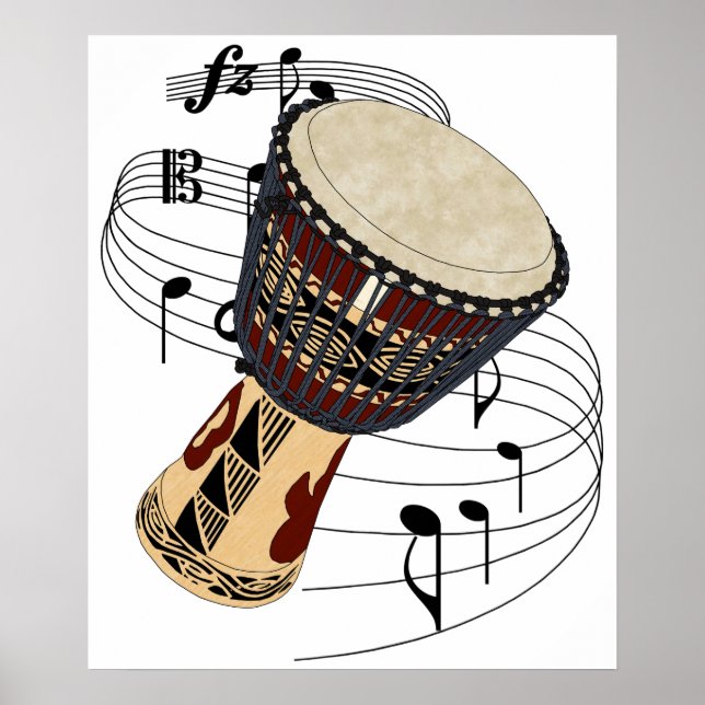 Póster Djembe (Frente)