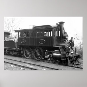 Póster DL+ Locomotora de la inspección del vapor de W