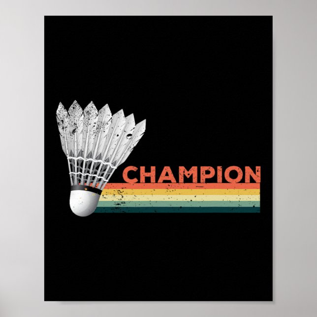 Póster Dminton Player Champion (Frente)