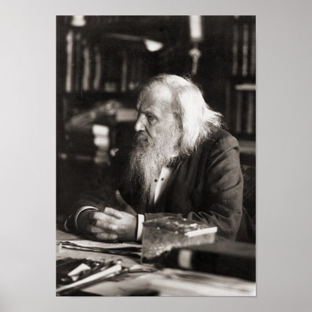 Póster Dmitri Mendeleev (Frente)