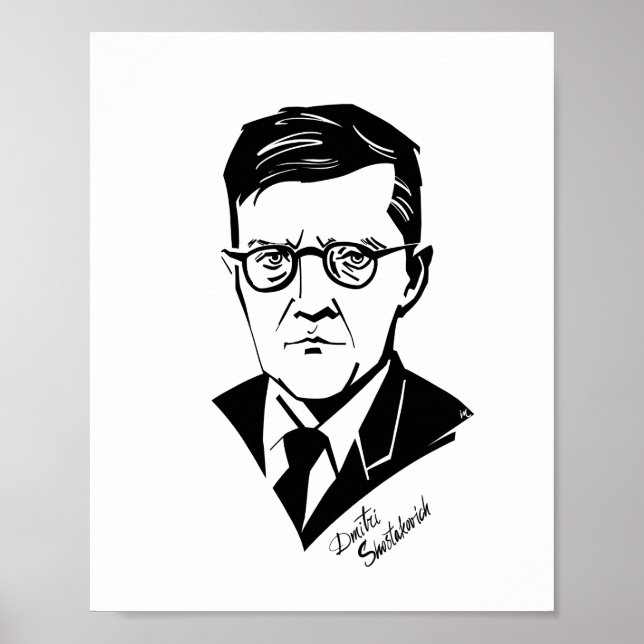 Póster Dmitri Shostakovich (Frente)
