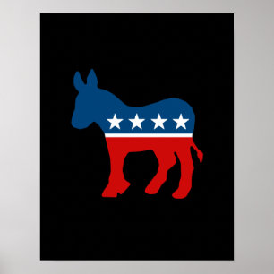 PÓSTER DNC - DEMÓCRATA - BURRO