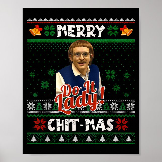 Póster Do It Funny Chit-mas Christmas Meme  (Frente)