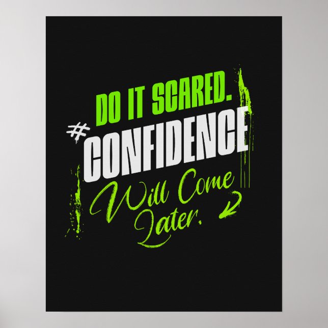 Póster Do It Scared - Motivational Confidence  (Frente)
