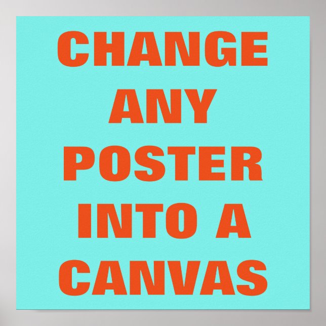 Póster DO IT YOURSELF ~ Poster / CHANGE TO A CANVAS (Frente)
