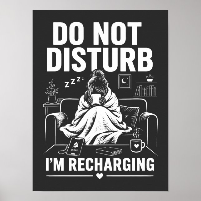 Póster Do Not Disturb Introvert Mode (Frente)