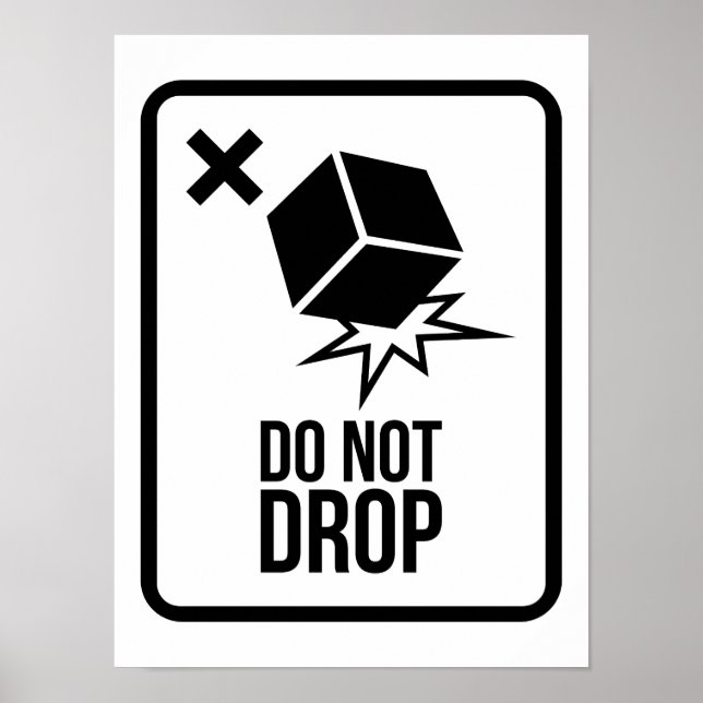 Póster Do not drop  (Frente)