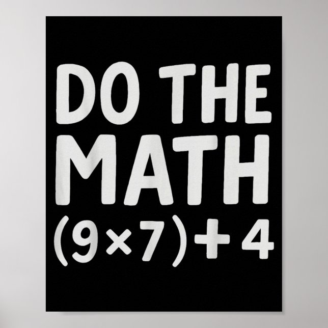 Póster Do The Math 67 Meme  (Frente)